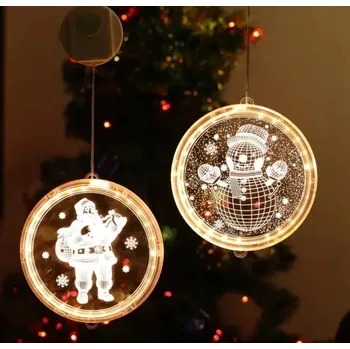 Dekorativní svítidlo Foxter 3D LED Vánoční ozdoba s přísavkou 16 cm