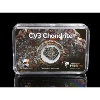 Přírodní kámen Meteorit | Uhlíkatý | CV3 Chondrit | 0,6-1 g