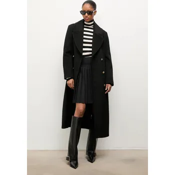 Dámský kabát Vlněný kabát Answear.LAB WA24.KPD048 černá 99X, vel. S