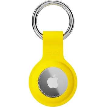 Pouzdro na mobilní telefon Epico silikonové pouzdro s plnou zadní stranou pro AirTag žluté Žlutá