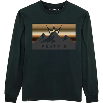 Pánské tričko PEATY'S PUBWEAR TRIKO S DLOUHÝM RUKÁVEM 3 PEAKS SUNSET / BLACK (PPW-24-LST-3PS-BLK) L (PEATY'S PUBWEAR TRIKO S DLOUHÝM RUKÁVEM 3 PEAKS SUNSET / BLACK (PPW-24-LST-3PS-BLK) L)