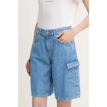 Dámské oblečení Džínové šortky Pepe Jeans RELAXED SHORT HW WORKER PL801136 hnědá 88J, vel. 27