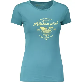 Dámské tričko s krátkým rukávem ALPINE PRO UNEGA 5 LTSN421 ZELENÁ XS
