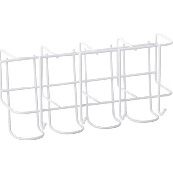 Verk 27221 Univerzální držák na deštníky se 4 háčky, bílá