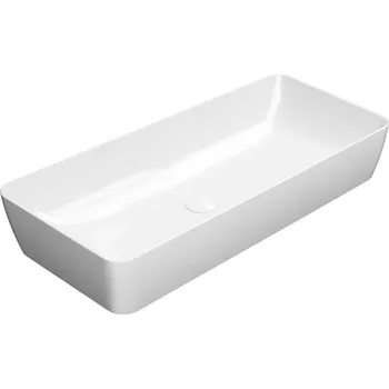 Umyvadlo GSI NUBES keramické umyvadlo na desku 80x40cm, bílá ExtraGlaze - 904011
