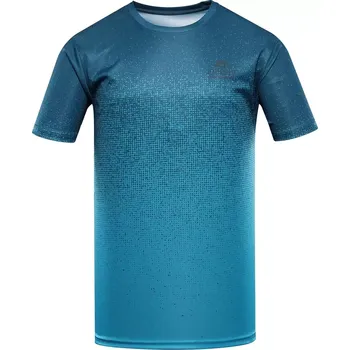Pánské oblečení Pánské triko ALPINE PRO QUATR MODRÁ VZOR M