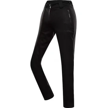 Snowboardové kalhoty Dámské lyžařské softshellové kalhoty ALPINE PRO UFEDA LPAD674 ČERNÁ L