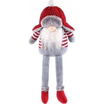 Vánoční dekorace eCa KSN11 Vánoční dekorace Skřítek 36 cm šedý