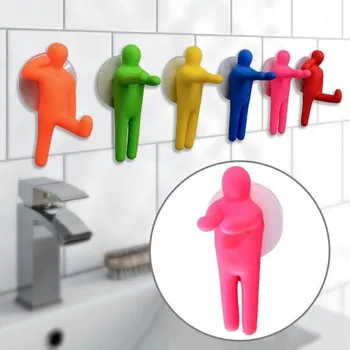 Držák na ručník GFT Háček panáček - růžový