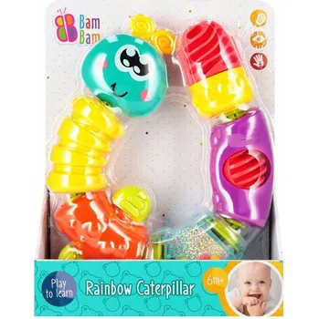 Dětské zboží Bam Bam Chrastítko duhová housenka