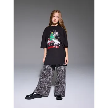 Dětská móda Sinsay - Bavlněná košilka s potiskem Hello Kitty - černá - 339GG-99X - 339GG-99X-140