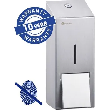 Dávkovač mýdla Dávkovač tekutého mýdla MERIDA STELLA Anti-FingerPrint MAXI, objem 800 ml, nerez mat