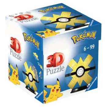 3D puzzle 3D Puzzle-Ball: Pokémon Quick Ball 54 dílků