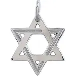 Stříbrný přívěsek hvězda Davidova