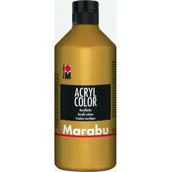 Vodová barva Akrylová barva Marabu Acryl Color 500 ml - zlatá 084