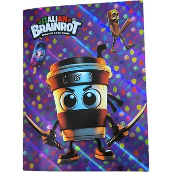 Sběratelství Čína Album na karty - 432 karet Brainrot album: Cappuccino Assassino