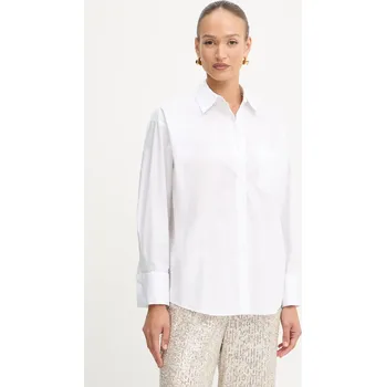 Pánská košile Bavlněná košile MICHAEL Michael Kors MF540VMJV1 bílá 00X, vel. M