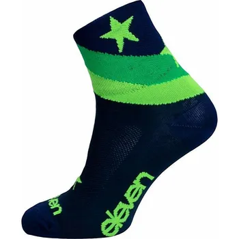 Pánské ponožky Eleven Howa Star Blue modré/zelené cyklistické ponožky POUZE XL (UK 46-48) (VÝPRODEJ)
