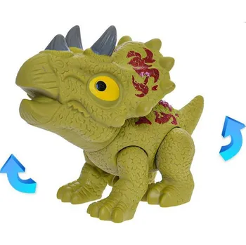 Hračka pro nejmenší Dinosaurus Triceratops 17 cm pohyblivé části