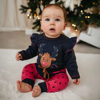 Kojenecká souprava Eevi Kojenecká souprava Hi Reindeer růžová - 86