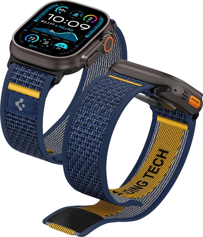 Řemínek SPIGEN Athlex Air pro Apple Watch 44 / 45 / 46 / 49mm - tmavě modrý