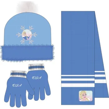 Kšiltovka Dětský zímní set ( čepise, rukavice, šála Disney Frozen/Ledové království