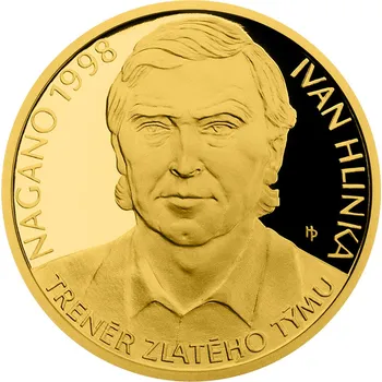 Česká mincovna Zlatá mince Ivan Hlinka 1/2 Oz 2018 Proof 15,55 g