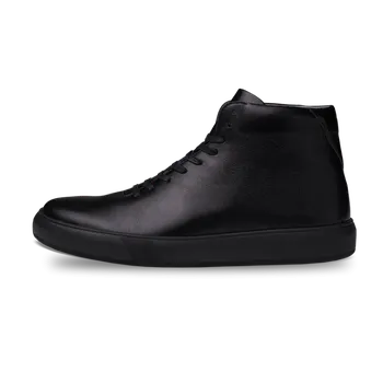 Dámské tenisky Vasky Teny High Dark - Dámské kožené kotníkové tenisky / botasky černé, hřejivé zateplené | česká výroba ze Zlína 37 EU