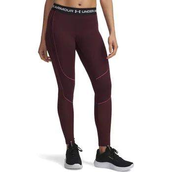 Dámské kalhoty Dámské Termo kalhoty UNDER ARMOUR UA COLDGEAR TEXTURED LEGGING 6003997-600 – Vínová L