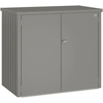 Zahradní úložný box BIOHORT box na popelnice Alex Duo šedý křemen