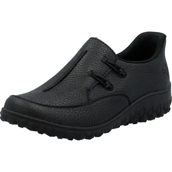 Dámské polobotky Rieker 59559-00 dámská vycházková obuv černá Barva: Černá, Velikost: 40