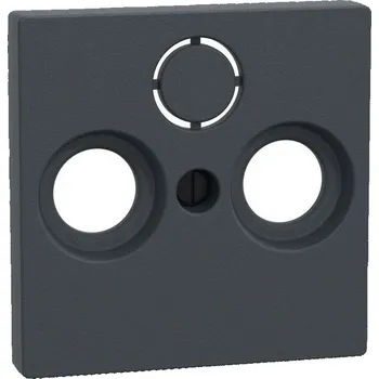 vypínač Centrální deska, Merten System M, anténa, 2/3 otvory, antracit, matný plast
