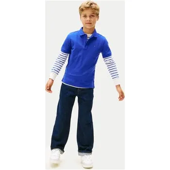 Tommy Hilfiger Polokošile Flag KB0KB09103 Modrá Regular Fit 16Y