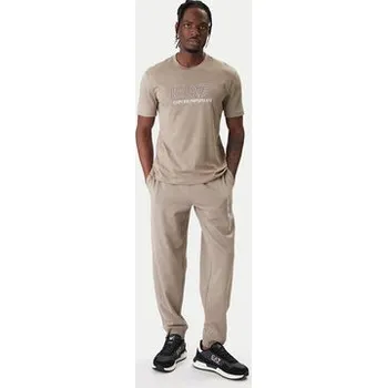 Pánské oblečení EA7 Emporio Armani T-Shirt 7M001307 AF10375 U6167 Béžová Regular Fit S