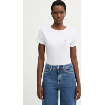 Pánské tričko Bavlněné tričko BOSS Orange C Elove 1 50556994 bílá 00A, vel. L