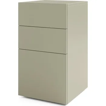 Zásuvkový kontejner Meblar Kontejner Salsa se třemi zásuvkami v eukalyptovém odstínu