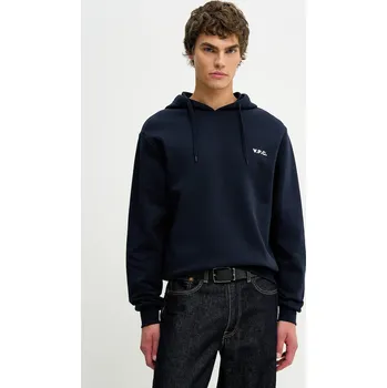 Pánská mikina Bavlněná mikina A.P.C. Boxy Petit Vpc COHBR.H27917.TIQ námořnická modř 59X, vel. M