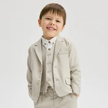 Chlapecké oblečení Reserved - Elegantní sako regular fit - béžová - 295CJ-80X - 295CJ-80X-80