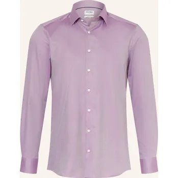 Pánská košile Olymp Pánská Košile Level Five Body Fit, bílá / fialová, 40