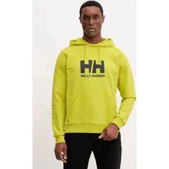 Pánská móda Bavlněná mikina Helly Hansen HH LOGO 30394 žlutá 11X, vel. XL