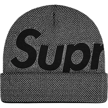 Čepice Supreme Studded Knockout Big Logo Beanie Black Velikost: ONE SIZE