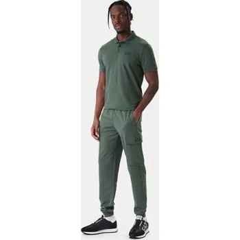 Pánská košile EA7 Emporio Armani Polokošile 8NPF14 PJVQZ U7260 Zelená Regular Fit XXL