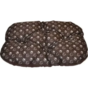 Pelíšek pro psa Podložka voděodolná zaoblená 60x45 - tlapka hnědá - SLEVA 3% s kodem radost25