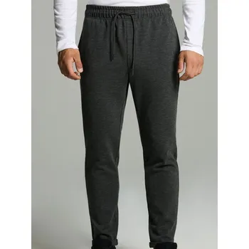 Pánské kalhoty Sinsay - Dresové kalhoty z strukturované pleteniny - černá - 031EV-99M - 031EV-99M-3XL