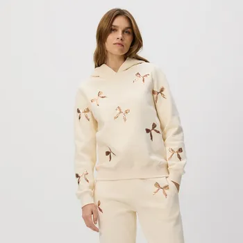 Dámská mikina Reserved - Mikina s vánočním motivem - krémová - 719GA-01X - 719GA-01X-XS