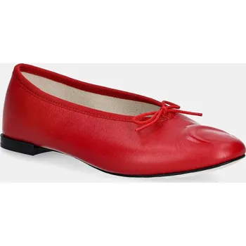 Dámské baleríny Kožené baleríny Marine Serre Lilouh Soft Nappa MS x Repetto, 36, červená, 33X