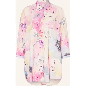 Dámská halenka 120%Lino Dámská Lněná Košile S 3/4 Rukávy, růžová / režná /...