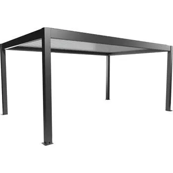 BIOHORT pergola velikost 5,5 x 3,5 tmavě šedá/bílá