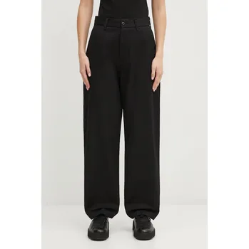 Dámské kalhoty Bavlněné kalhoty Carhartt WIP W Brady Pant, XS, černá, 99X