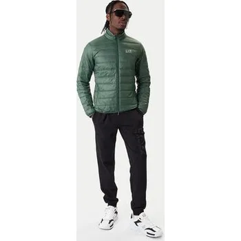 Dámská větrovka EA7 Emporio Armani Vatovaná bunda 8NPB23 PNGPZ U7260 Zelená Regular Fit 3XL